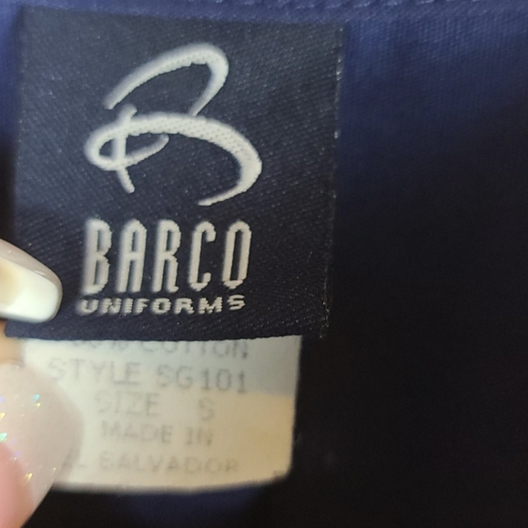 Barco Lightweight Small Navy Blue Scrub Set - Picture 3 of 12